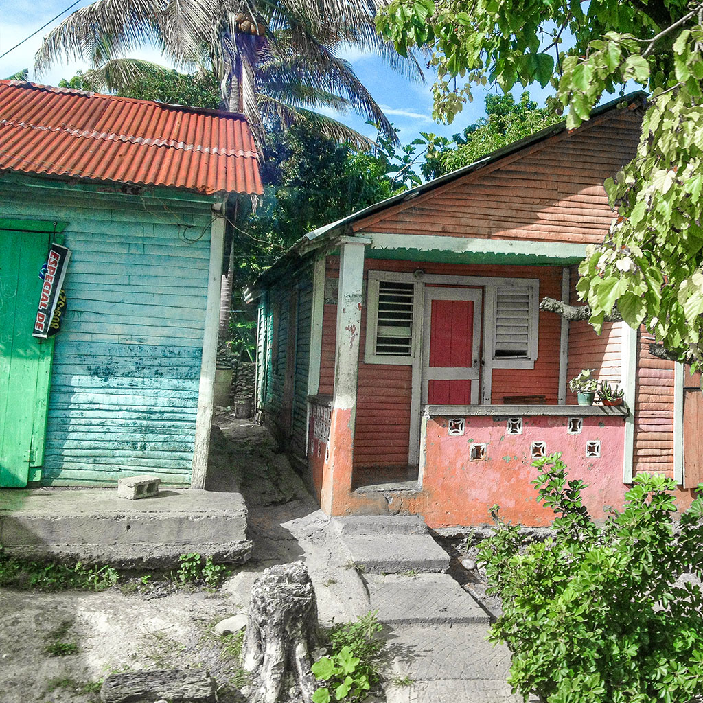 Bunte Häuser, Santo Domingo, Dominikanische Republik, Karibik