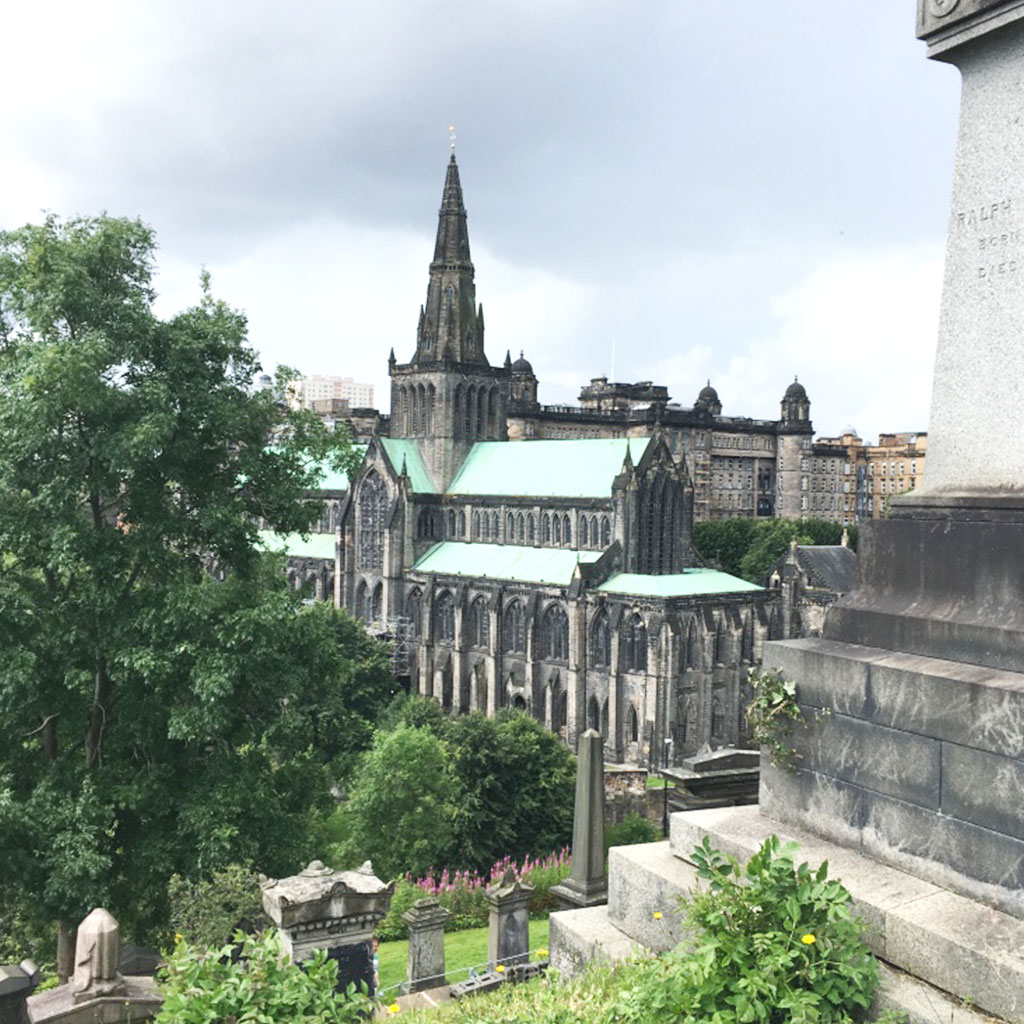 Glasgow Cathedral - Ausblick von Necropolis